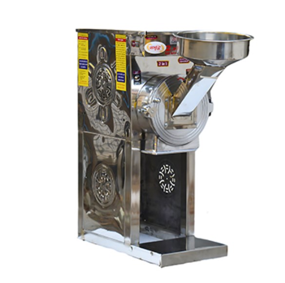 2HP SS 2in1 Pulverizer Machine for Flour and Spices Grinding